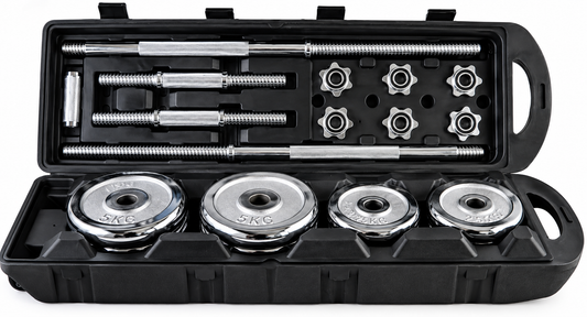 50KG Chrome Dumbbell Set