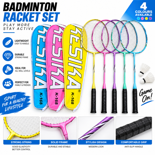 Badminton Racket Set – 2 Pieces